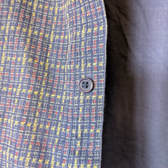 Vintage purple plaid button-up - Picture 6 of 8